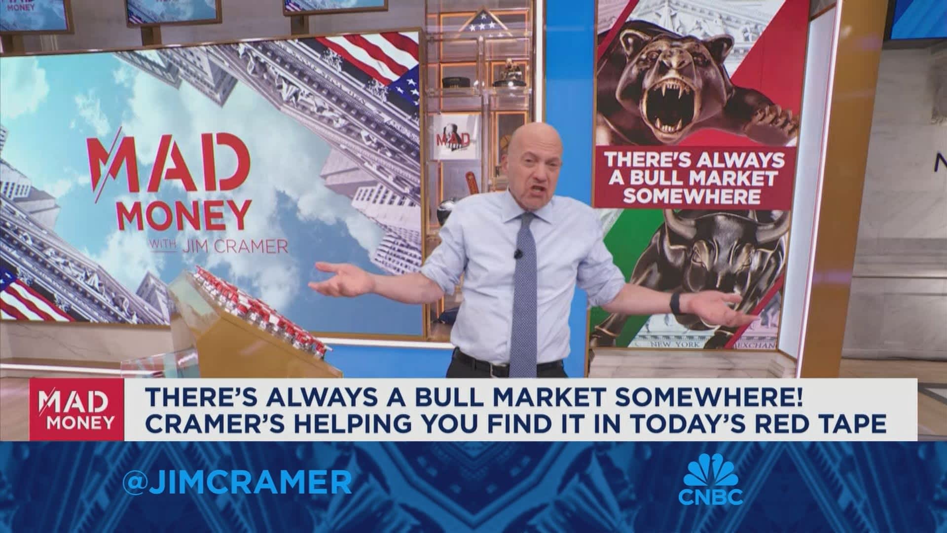 Weak growth and surging inflation is a bad combo for the Dow, says Jim Cramer