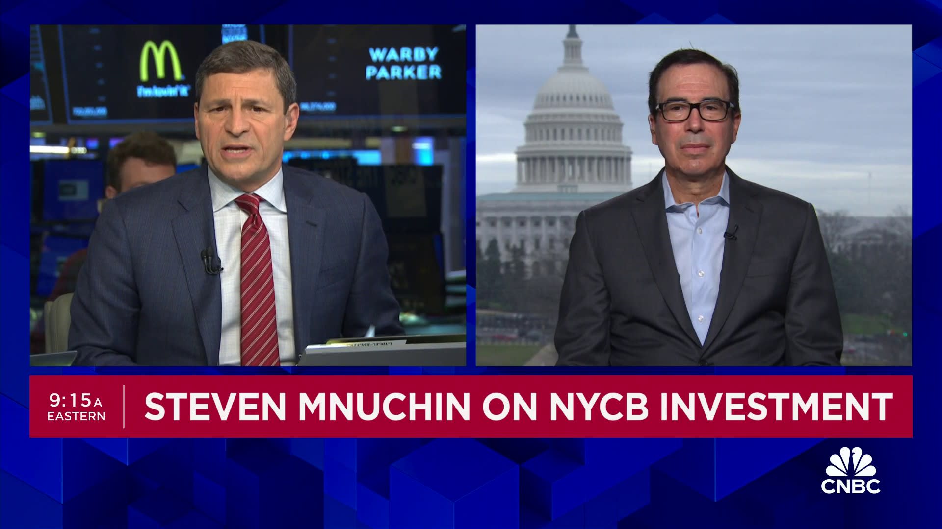 Steven Mnuchin on NYCB investment: Great opportunity to turn this into an attractive regional bank