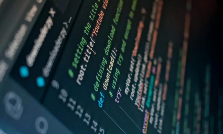 Computer screen displaying algorithmic code used in redistricting software analysis