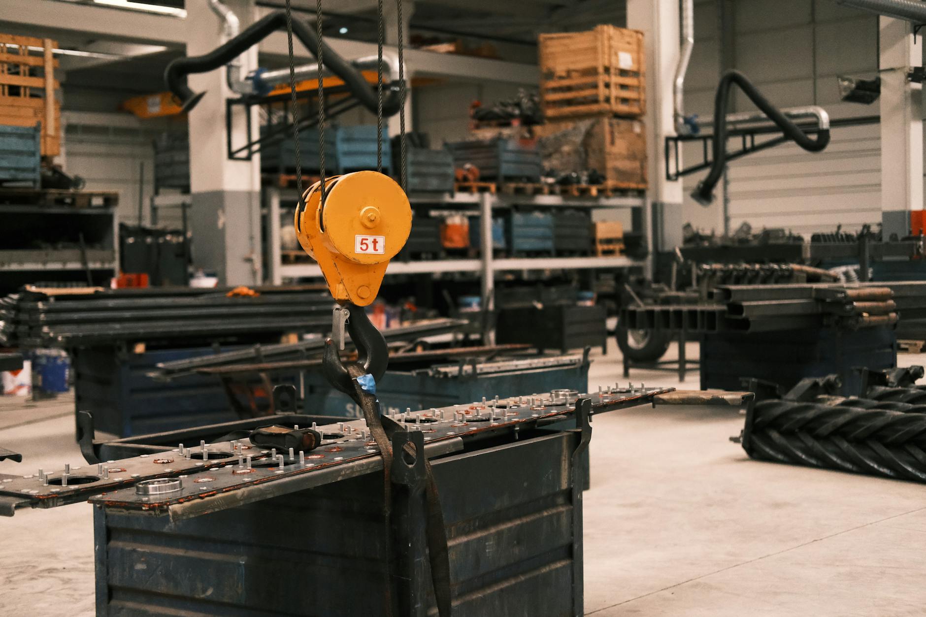 Modern manufacturing equipment and machinery in employee-owned production facility