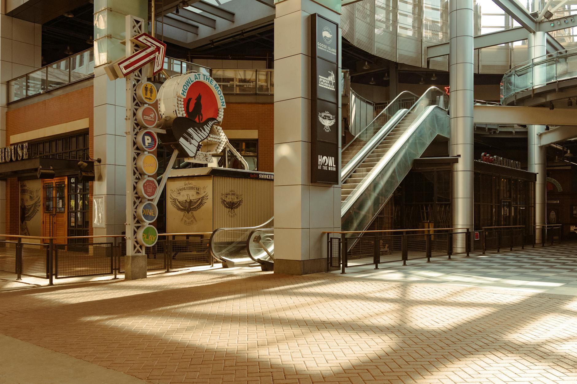 Vacant shopping mall interior with closed storefronts illustrating declining retail property demand