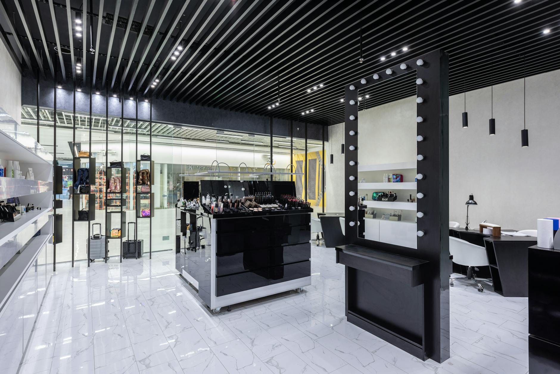Large commercial retail space being renovated and repurposed for new use