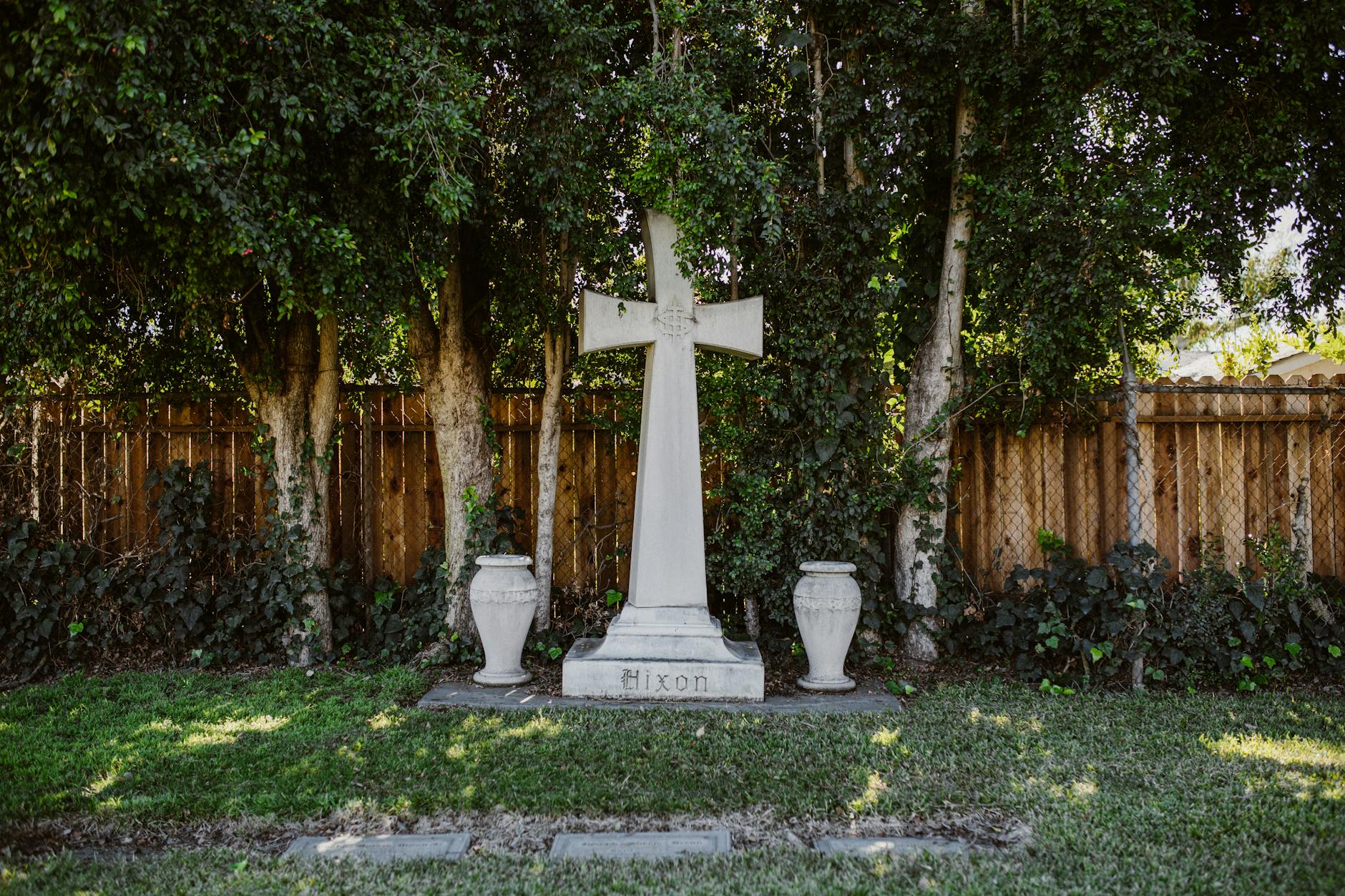 A traditional funeral home building with a quiet exterior on a residential street