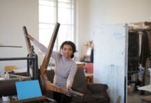 Commercial printing press running a production job in a regional print facility