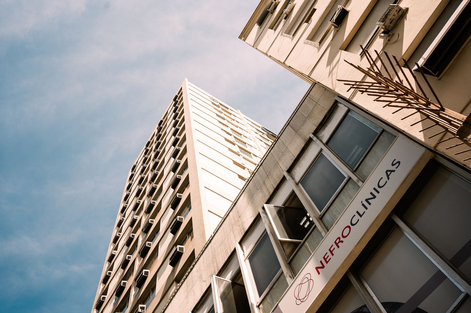 Exterior of a corporate medical office building representing healthcare consolidation