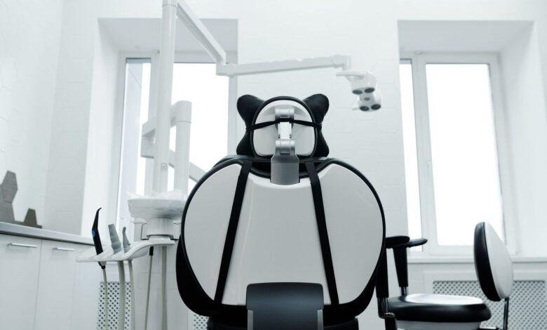 Modern dental office reception area representing oral surgery practice environment