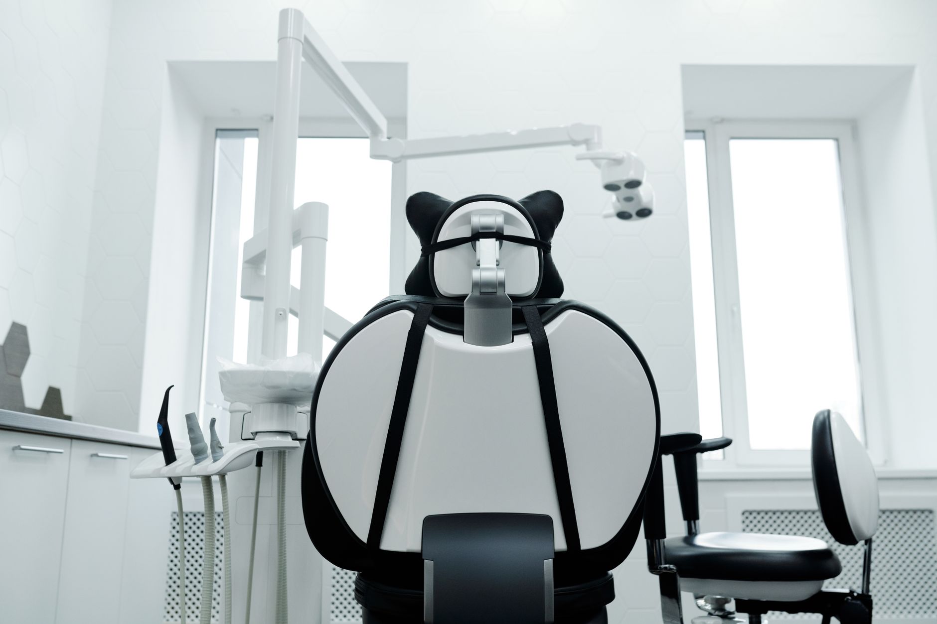 Modern dental office reception area representing oral surgery practice environment