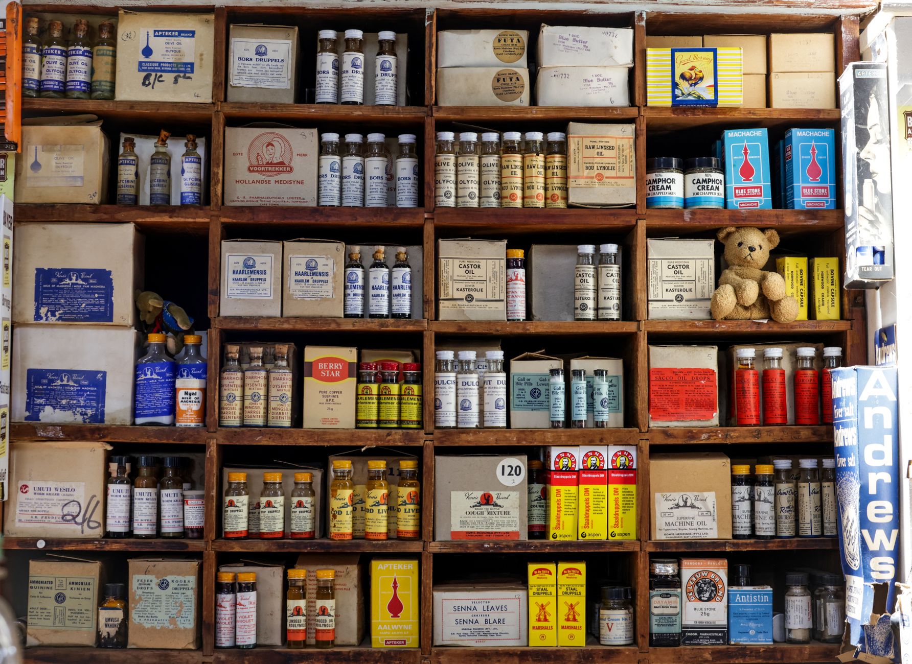 Interior of a regional compounding pharmacy with prescription bottles and lab equipment