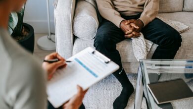A quiet therapy office interior representing behavioral health services
