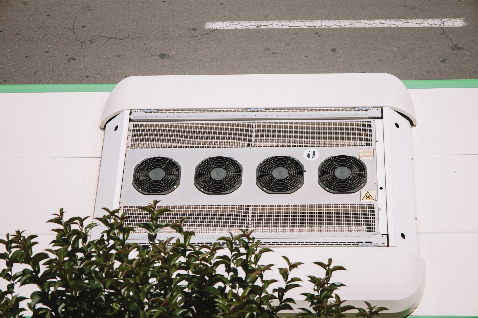 Commercial HVAC units installed on a rooftop