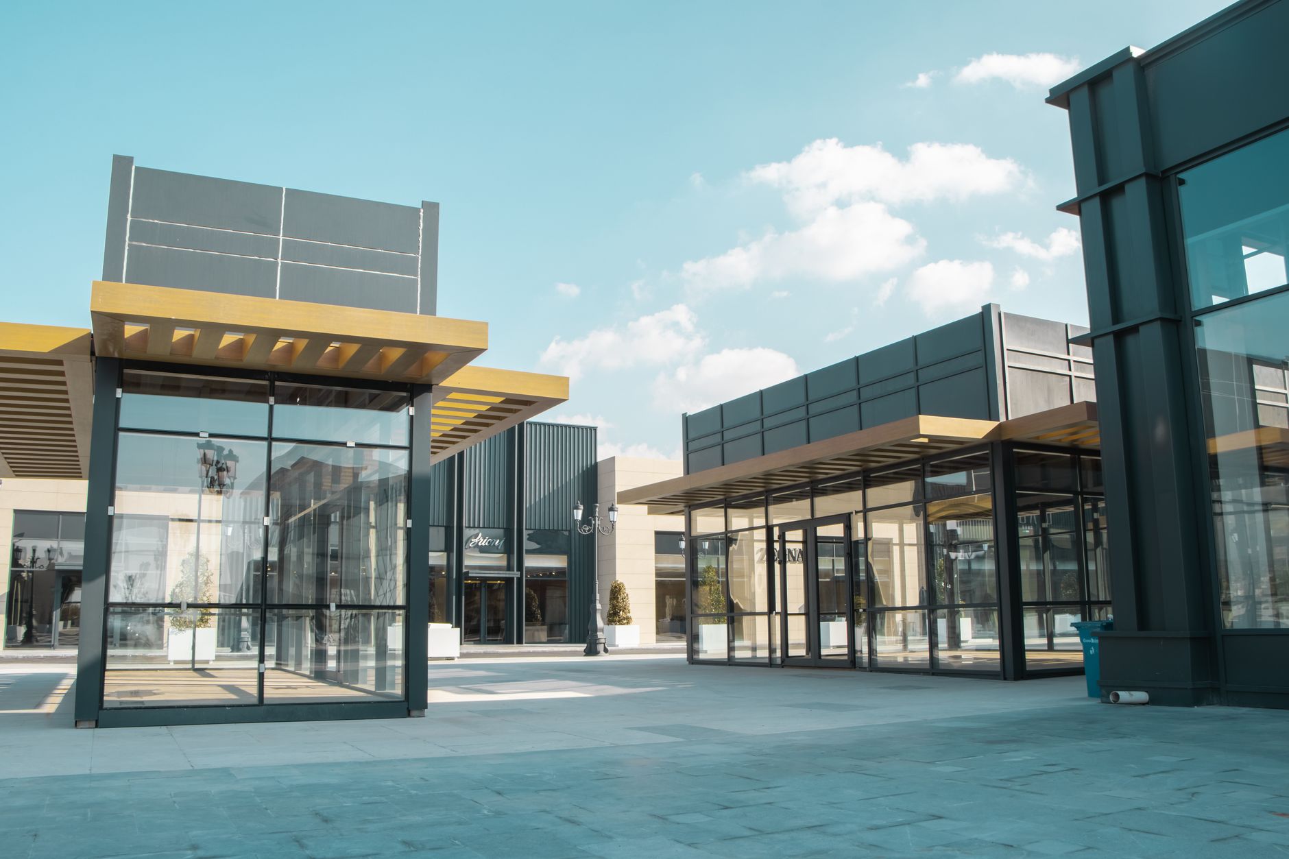 Exterior view of a commercial office building representing CRE market assets