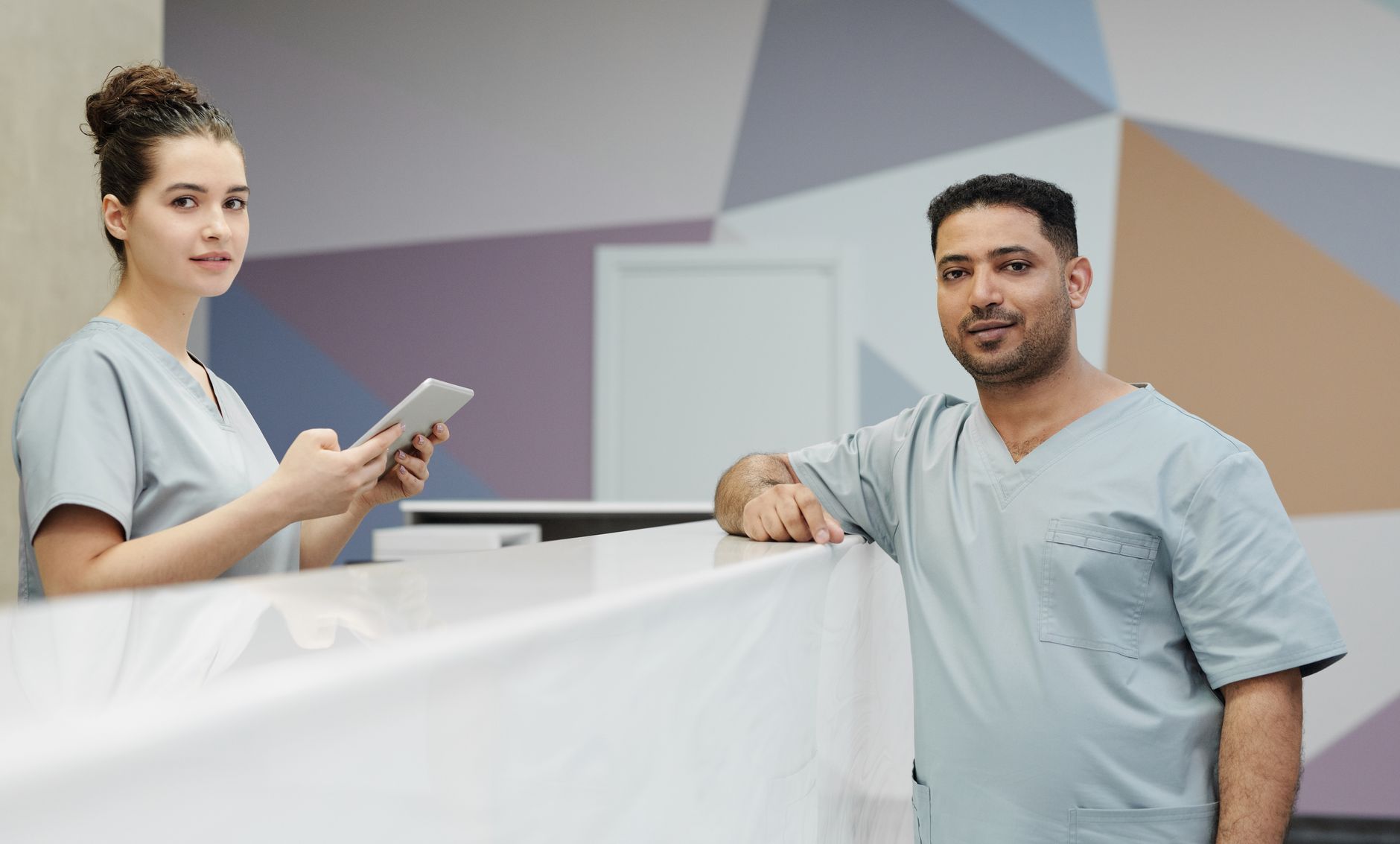 A modern gastroenterology clinic reception area representing regional medical practice consolidation