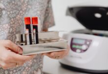 Scientist conducting water sample analysis in an environmental testing laboratory