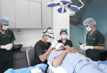 Interior of an ophthalmology surgery center with medical equipment