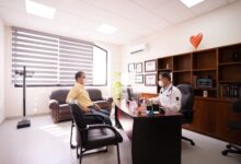 Interior of a regional oncology clinic with treatment chairs and medical equipment
