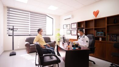 Interior of a regional oncology clinic with treatment chairs and medical equipment